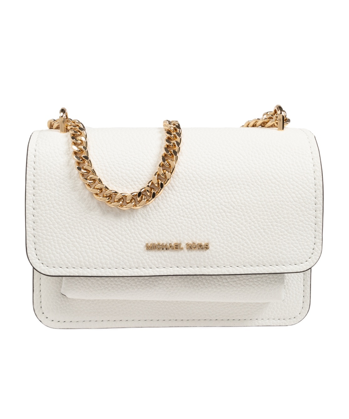 Michael Michael Kors Claire Chained Shoulder Bag In White