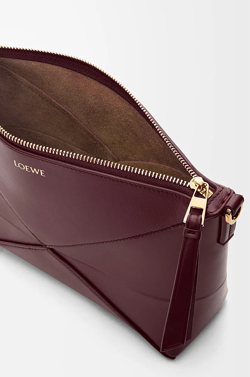 Loewe Puzzle Fold Shoulder Bag In Red