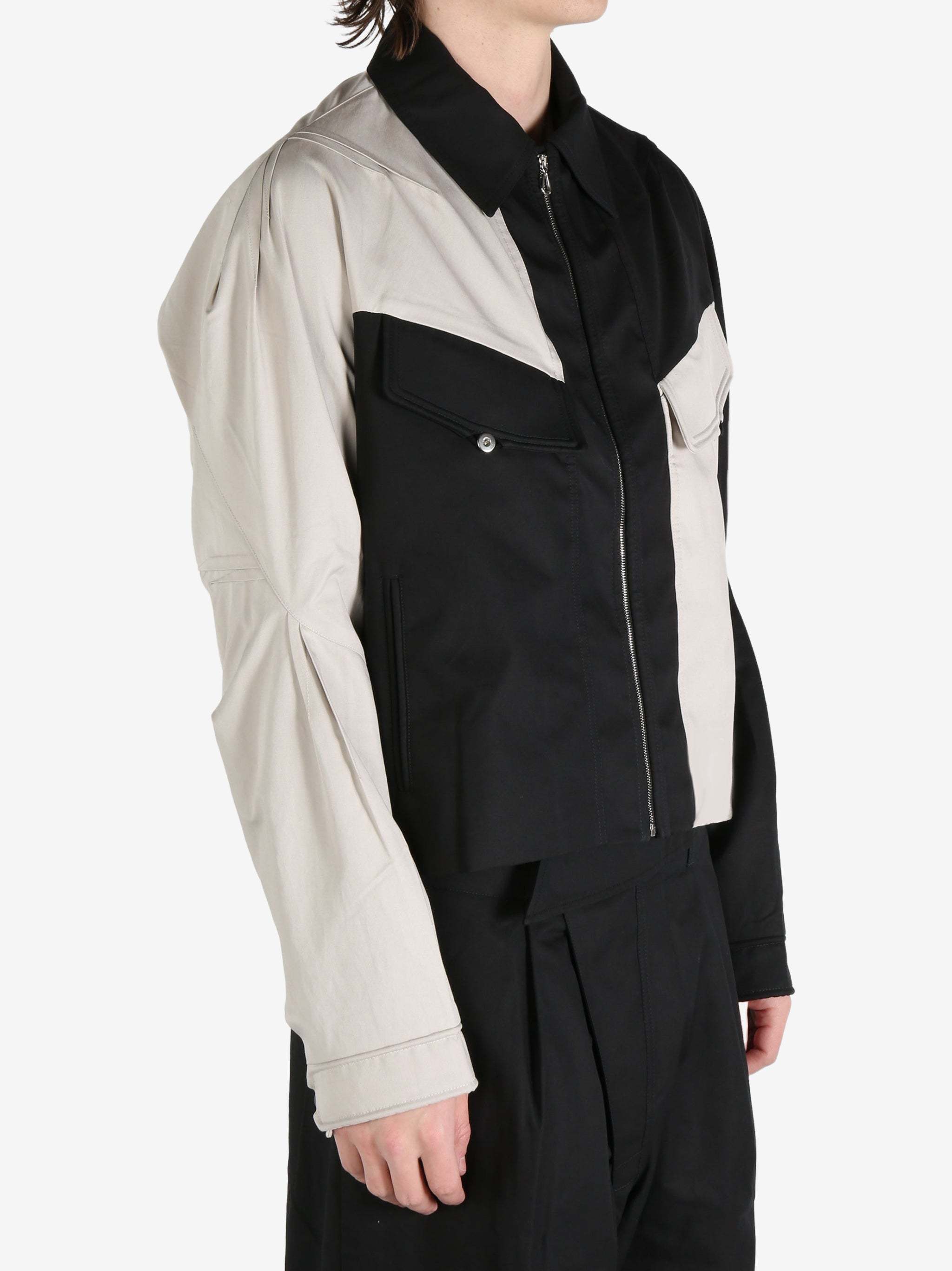Kiko Kostadinov Alec K-dart Blouson Cotton Weave In Black