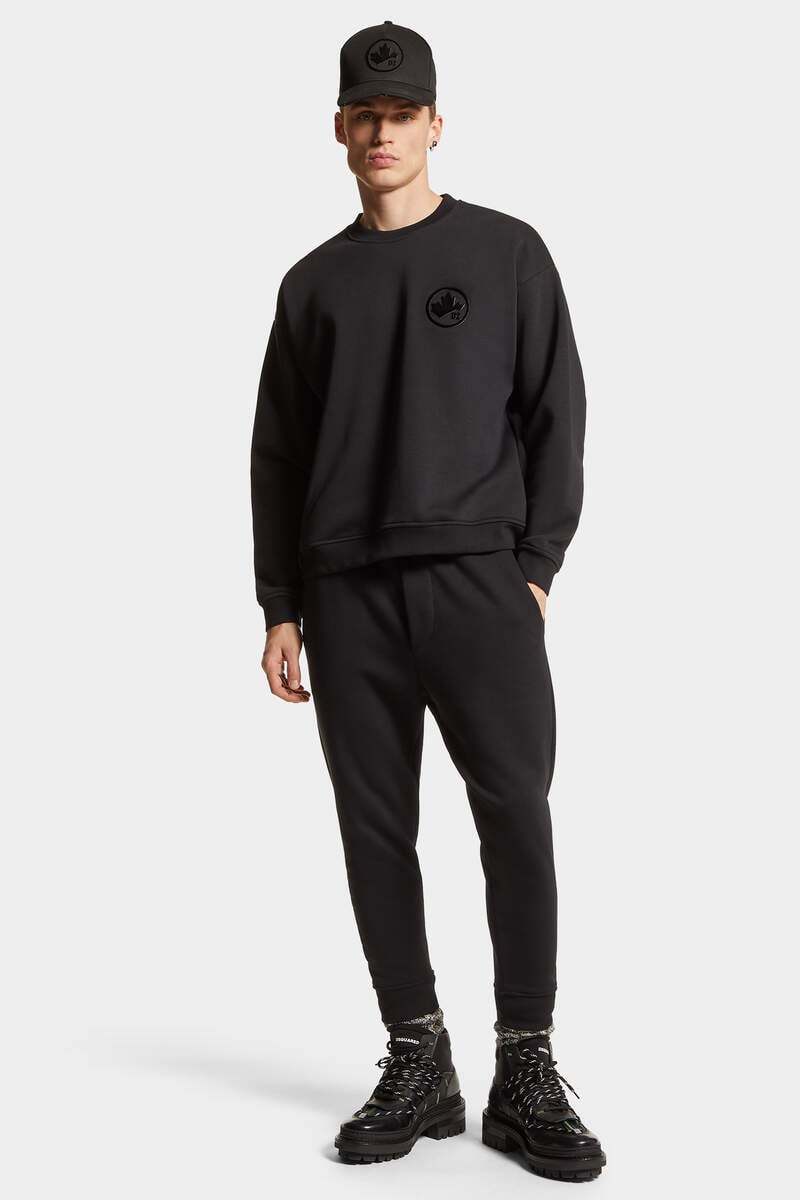 Dsquared2 Track Pants Man Pants Black Size Xl Cotton In Black