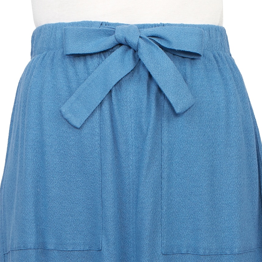 Max Mara Logo Skirt In Blue