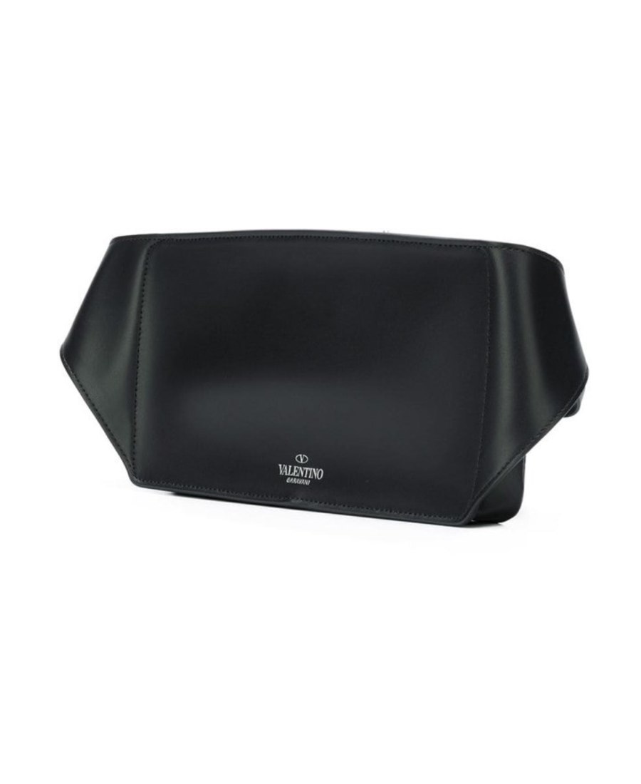 Valentino Vltn-print Belt Bag In Black
