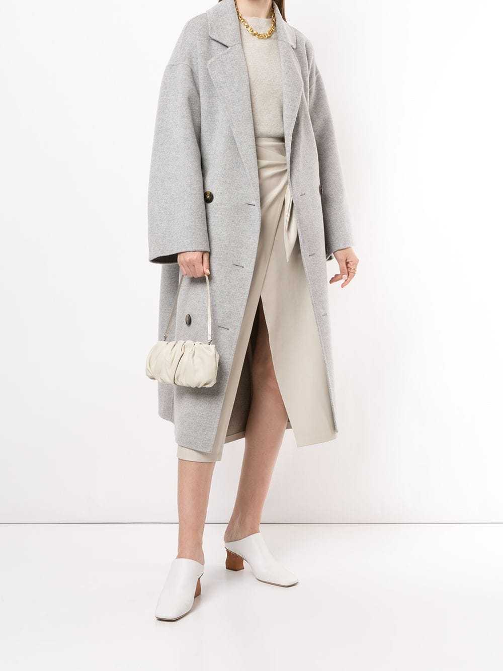 Loulou Studio Borneo Double-breasted Wool And Cashmere-blend Coat In Gray