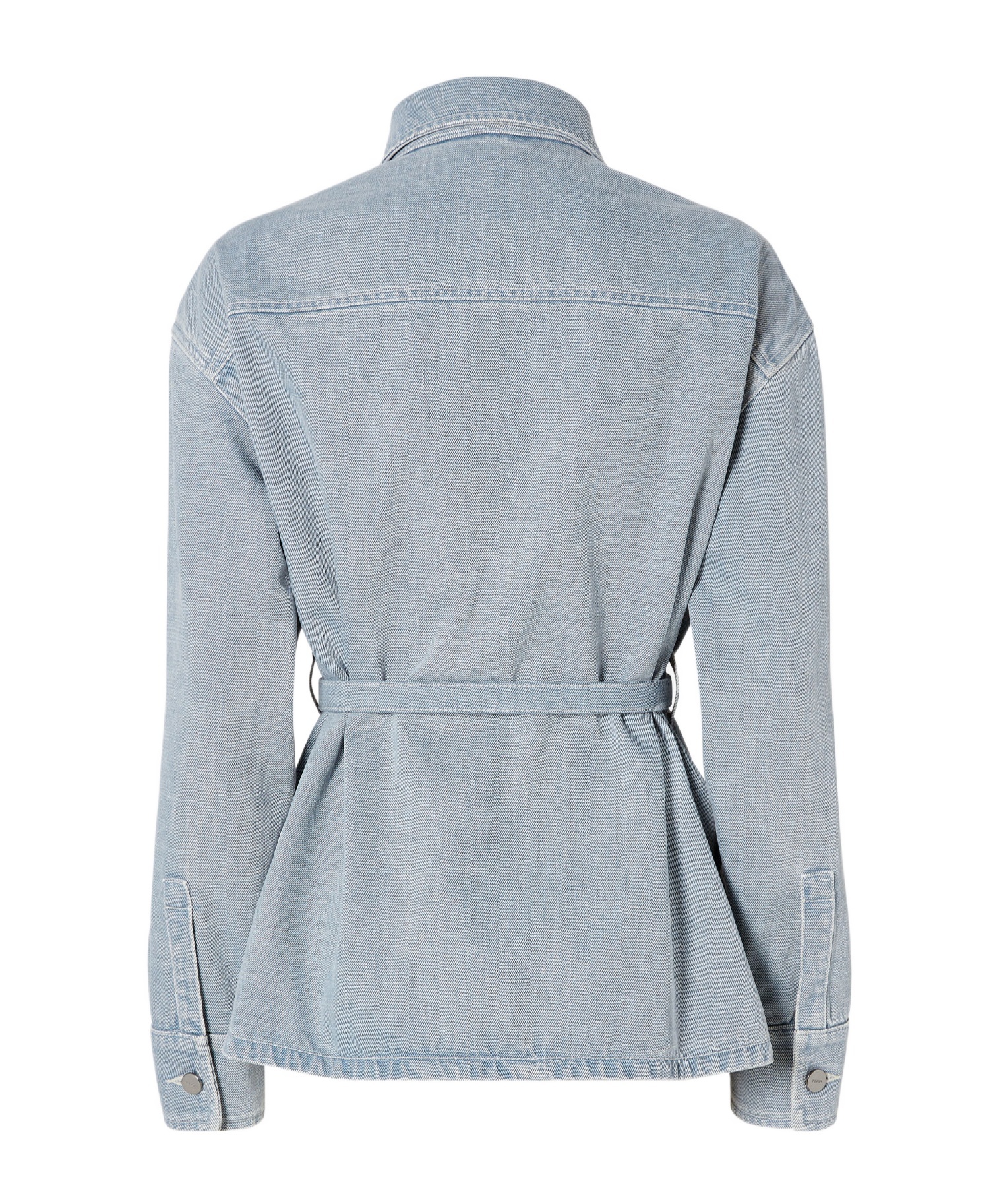 Fendi Blue Denim Go-to Jacket In Gray
