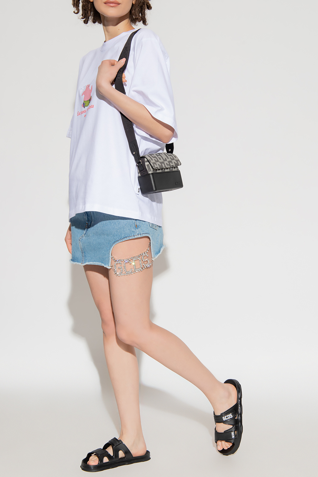 Gcds Slogan-print T-shirt In White