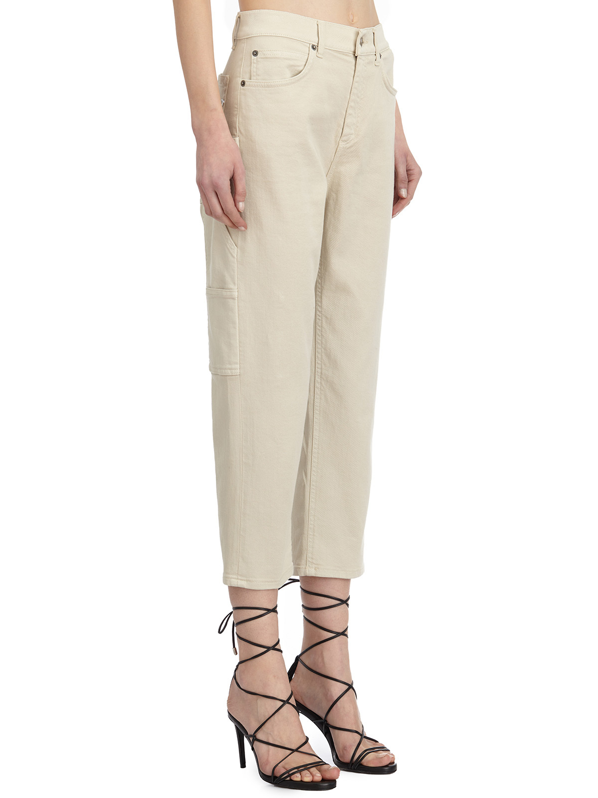 Dondup Pantalone In Denim Carrie In Neutral