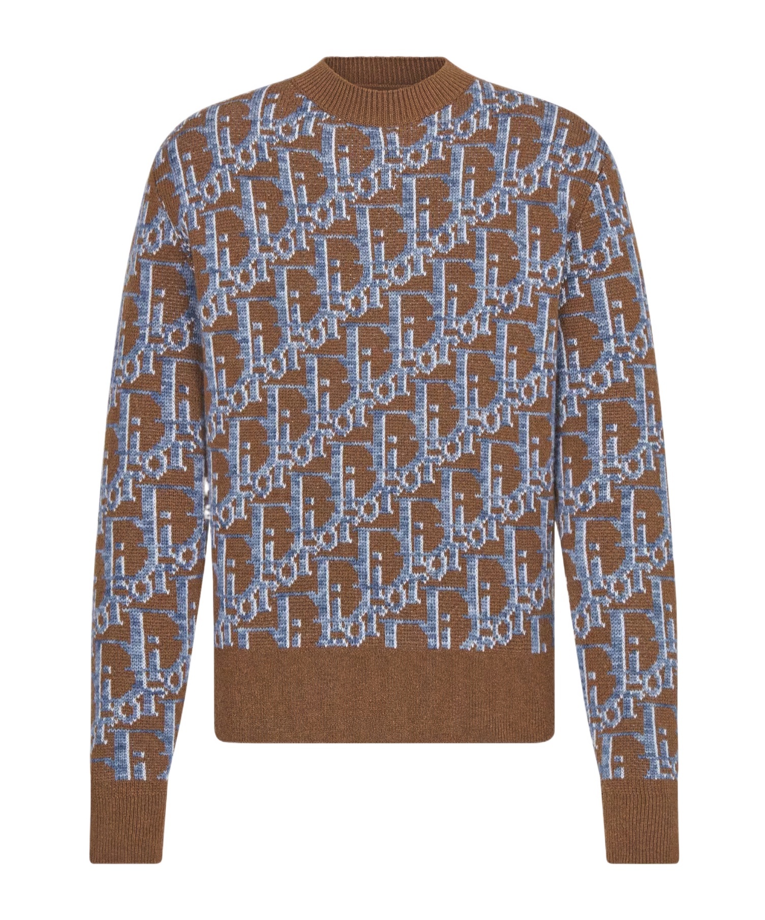 Dior Wool Jacquard Sweater In Multicolor