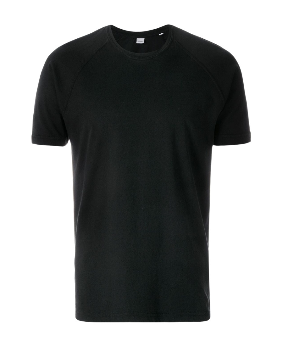 Shop Aspesi Crew Neck T-shirt In Black