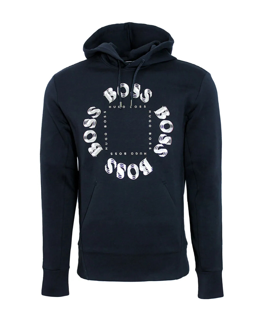 HUGO BOSS LOGO HOODED SWEATER 