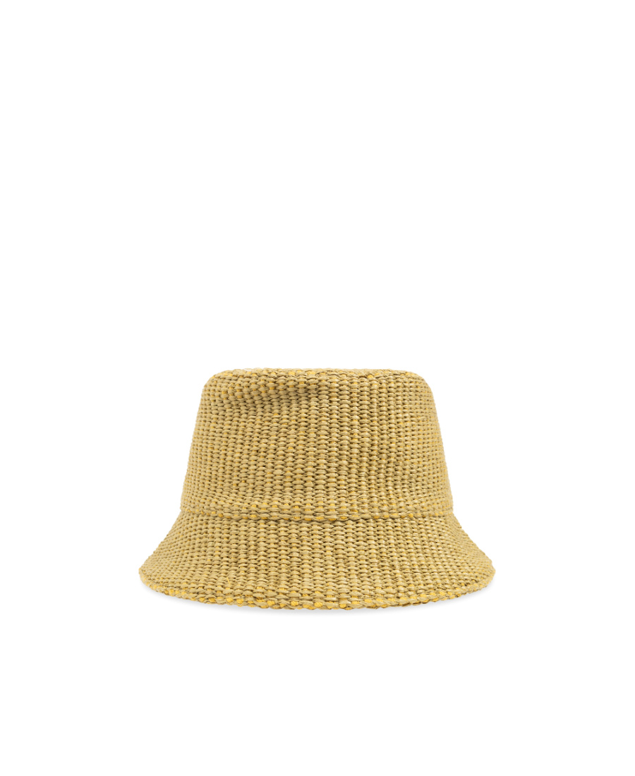 Marni Logo Embroidered Bucket Hat In Nude