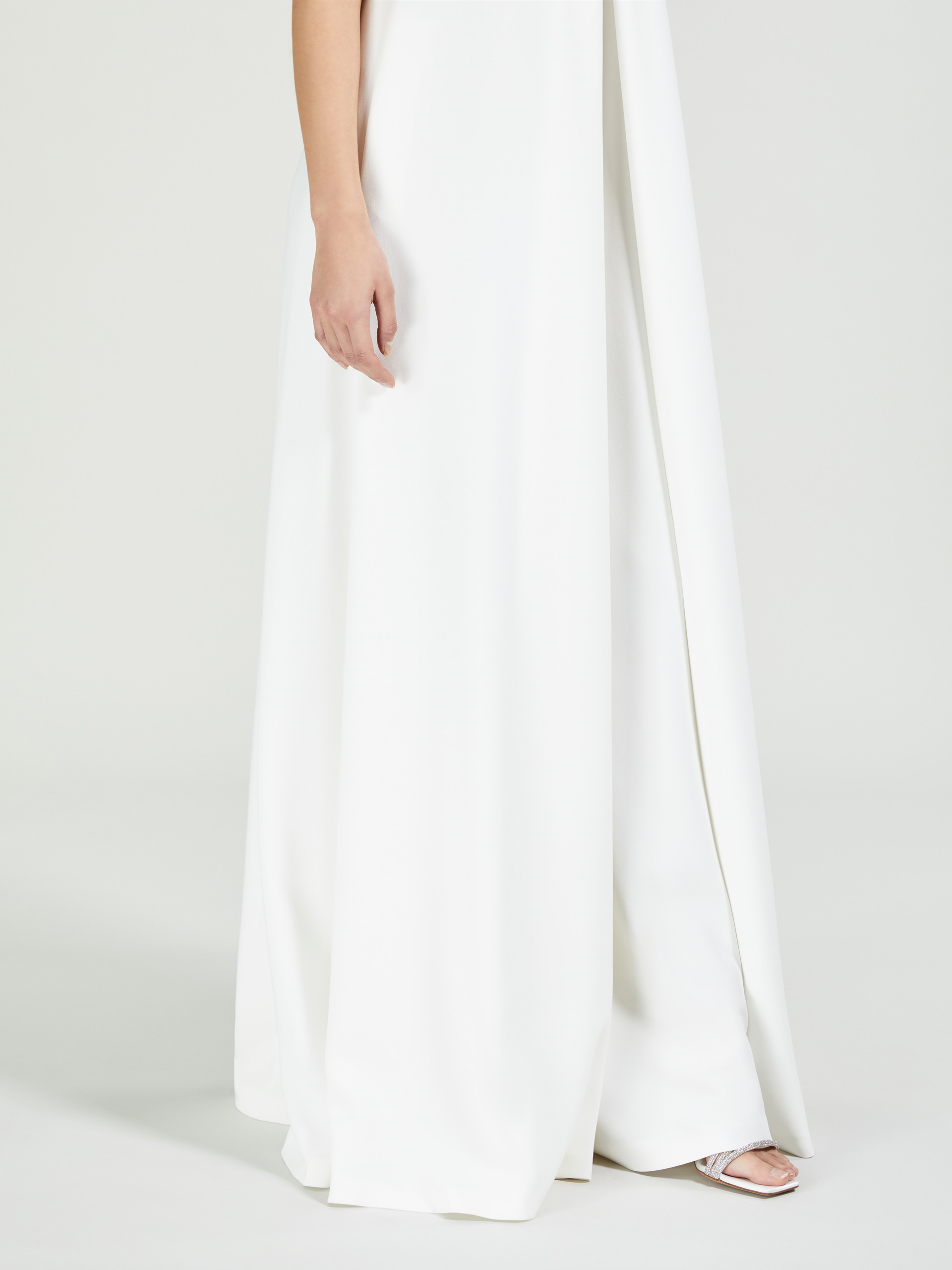 Max Mara Heavy Weight Kadi Fabric Jumpsuits In White