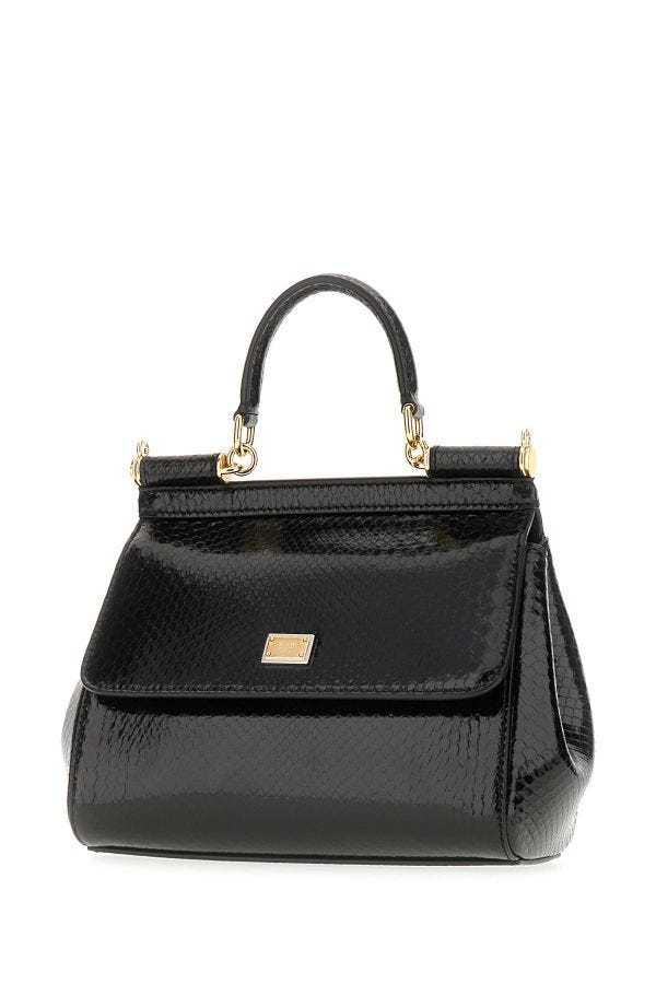 Dolce & Gabbana Medium Sicily Tote Bag In Black