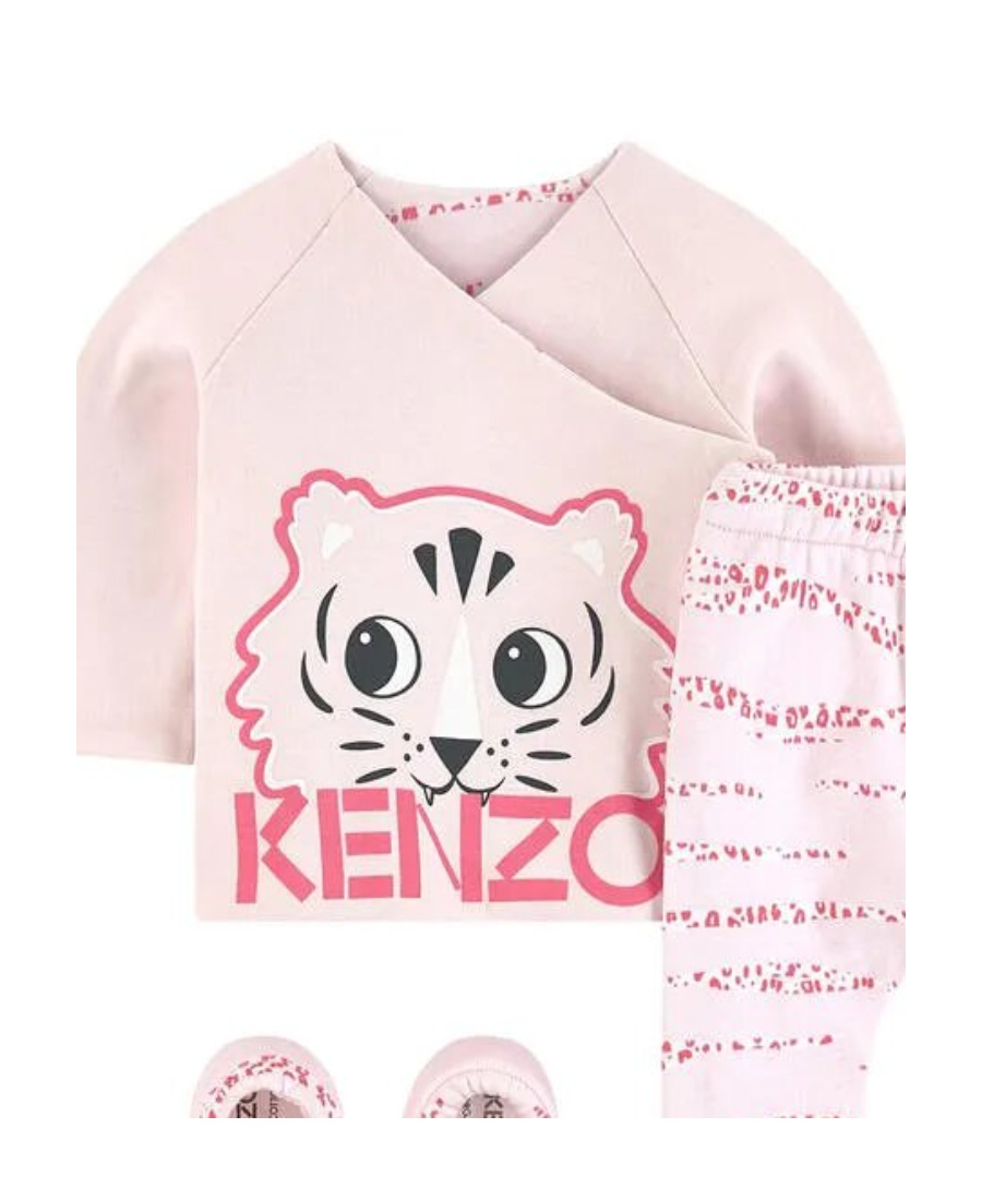 Kenzo Logo Set In Pink