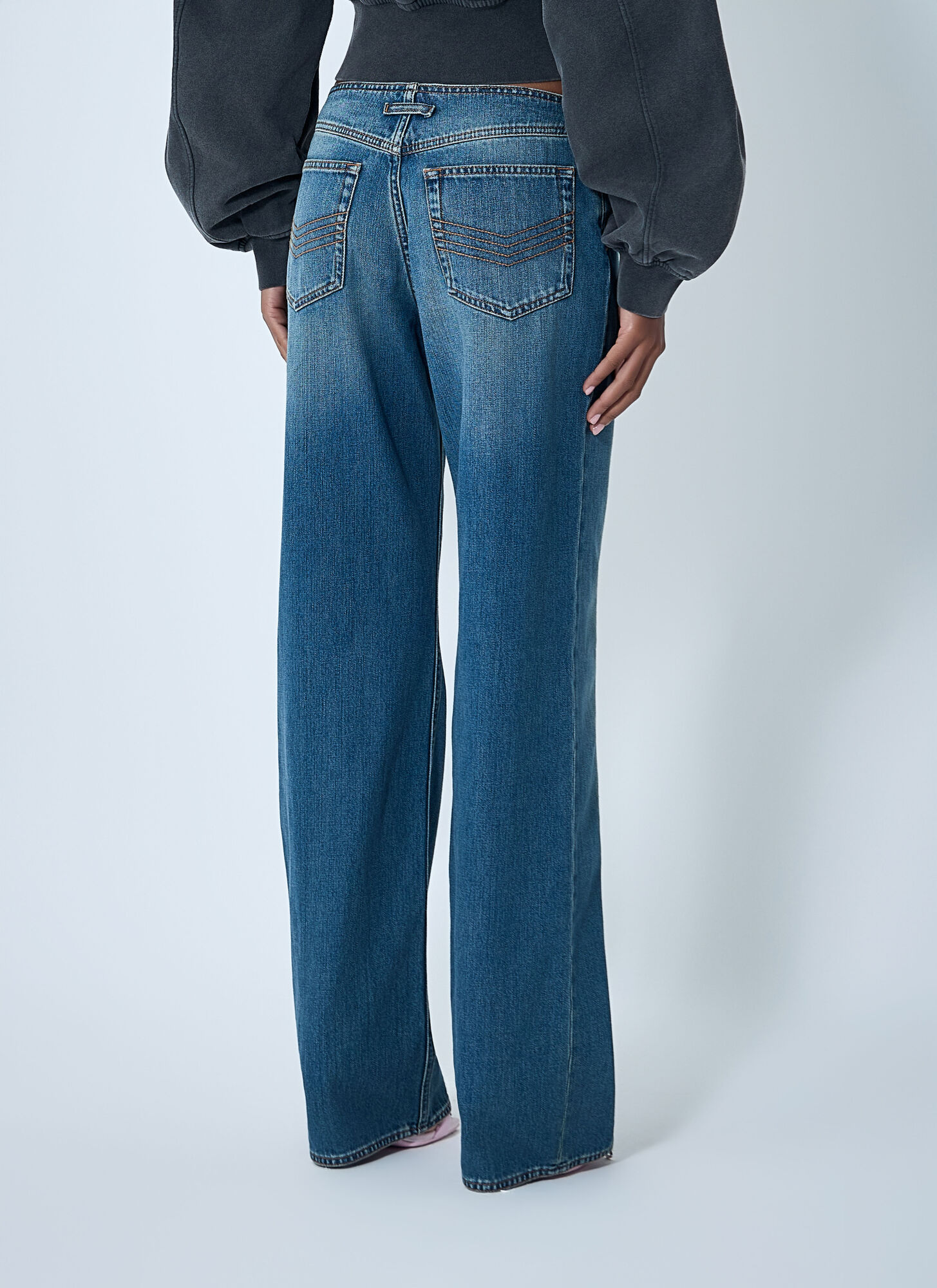 Jean Paul Gaultier Women Zip-up Jeans In Blue