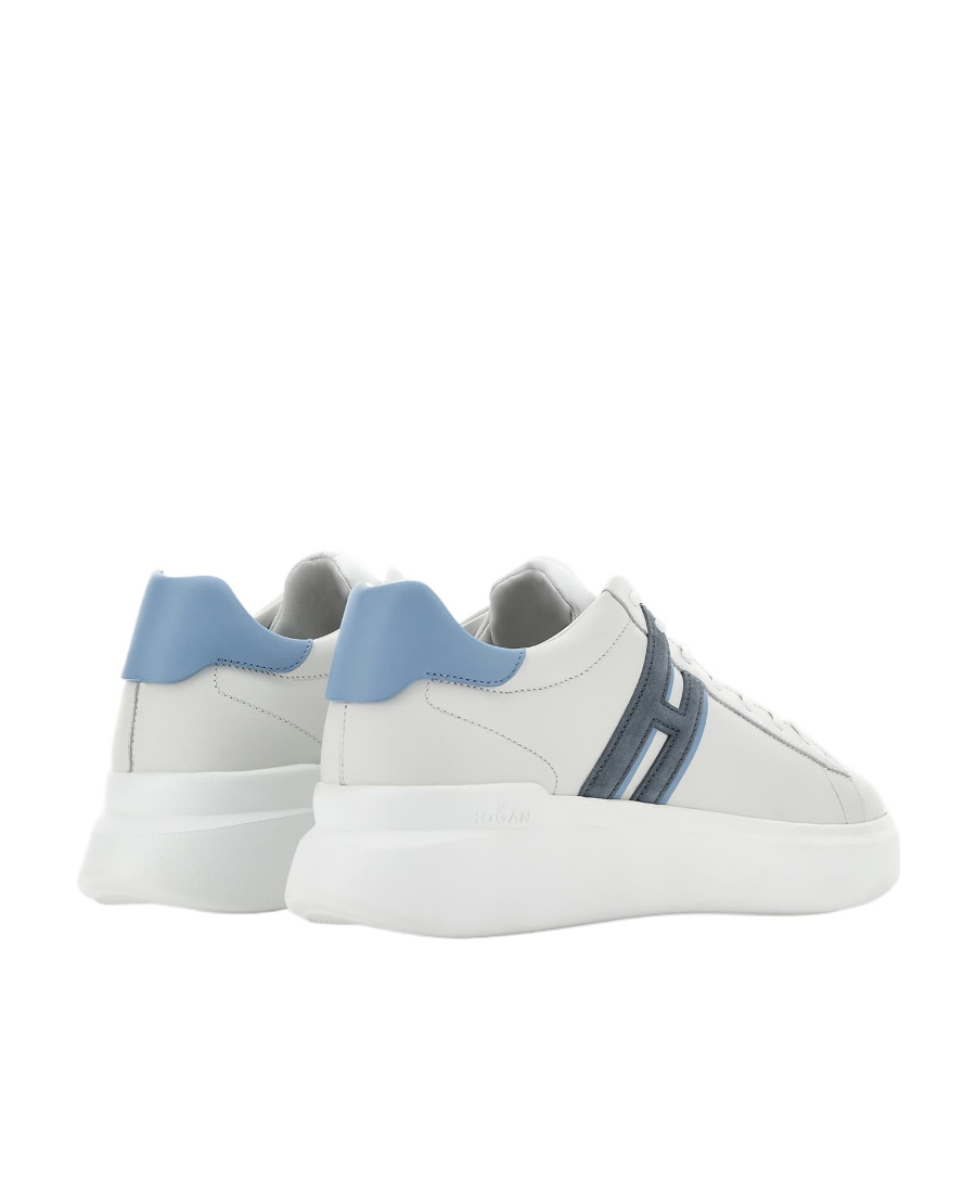Hogan Lace-up Leather Sneakers In White