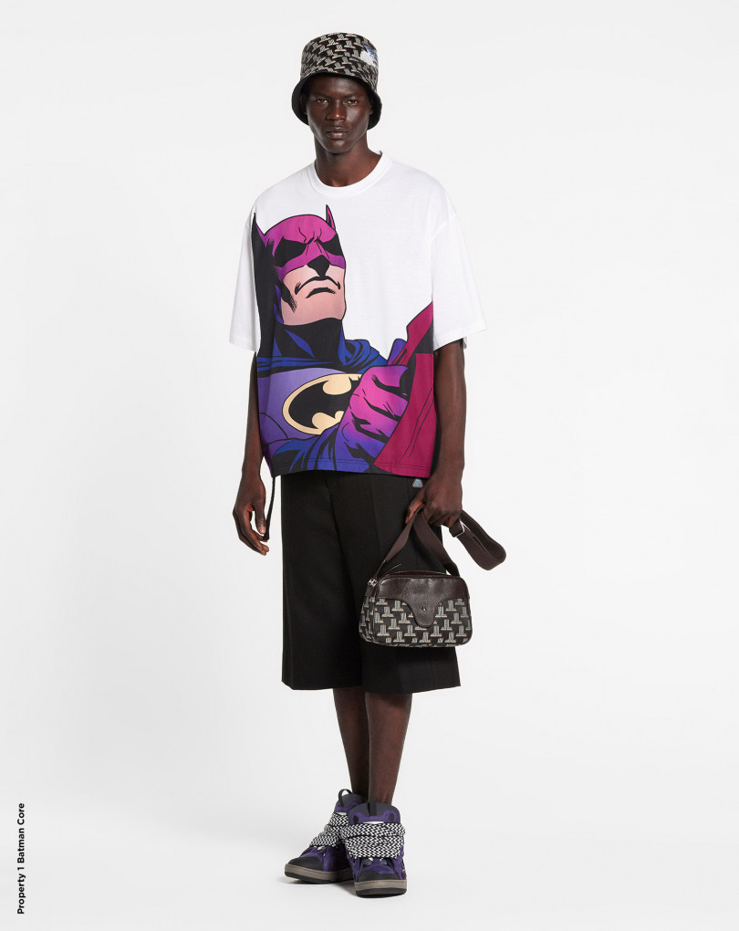 Lanvin Print Short Sleeve T-shirt In Multicolor