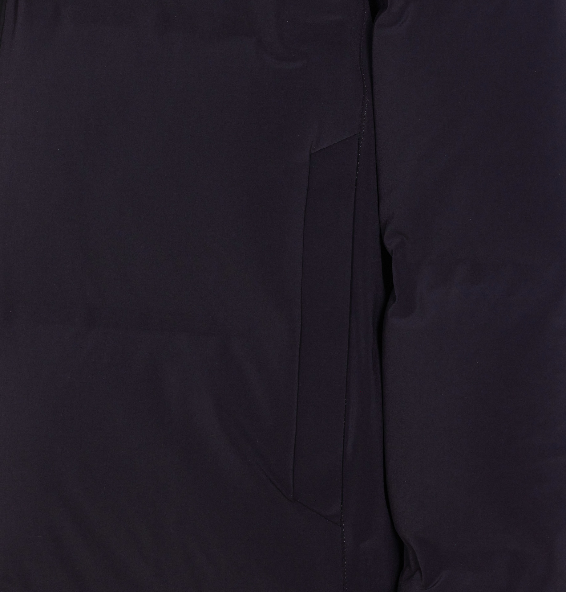 Herno New Impact Long Down Jacket With Hood In Blue