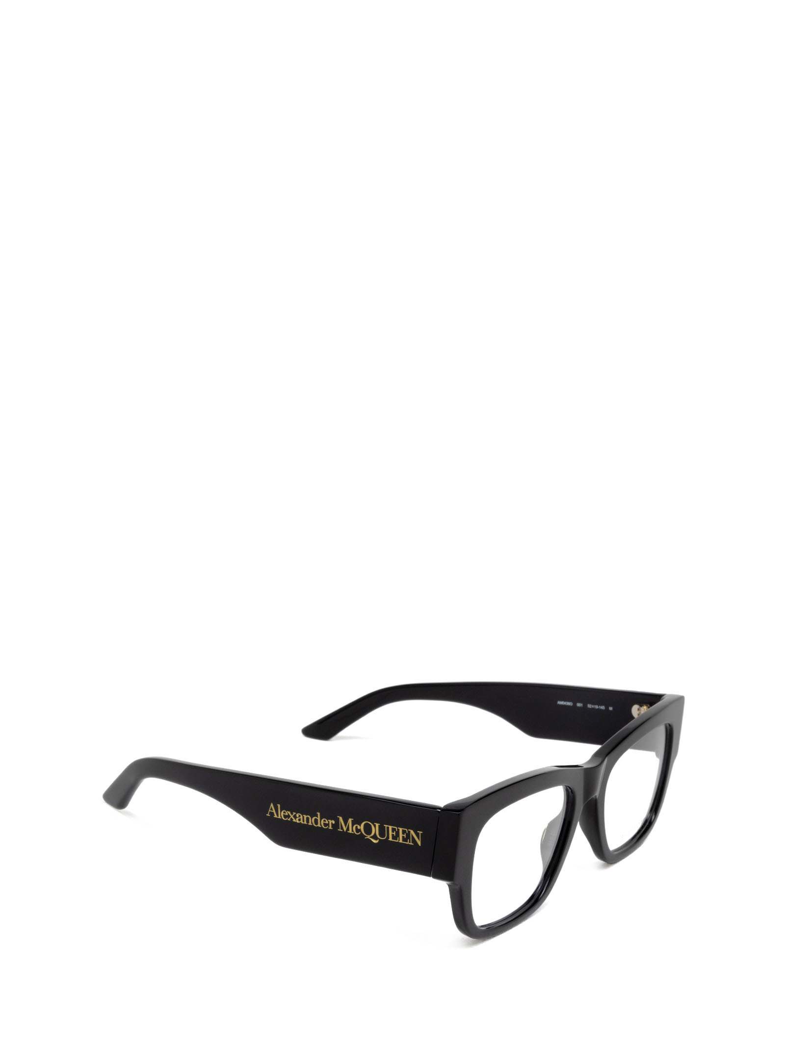 Alexander Mcqueen Eyewear Square Frame Glasses In Black