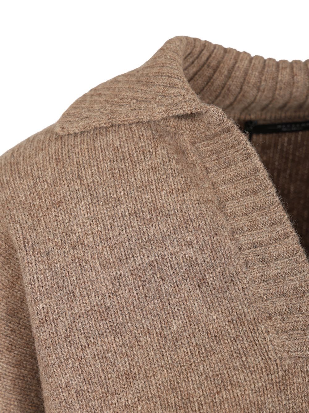 Weekend Max Mara Wool Polo Shirt Knitwear Grey In Brown