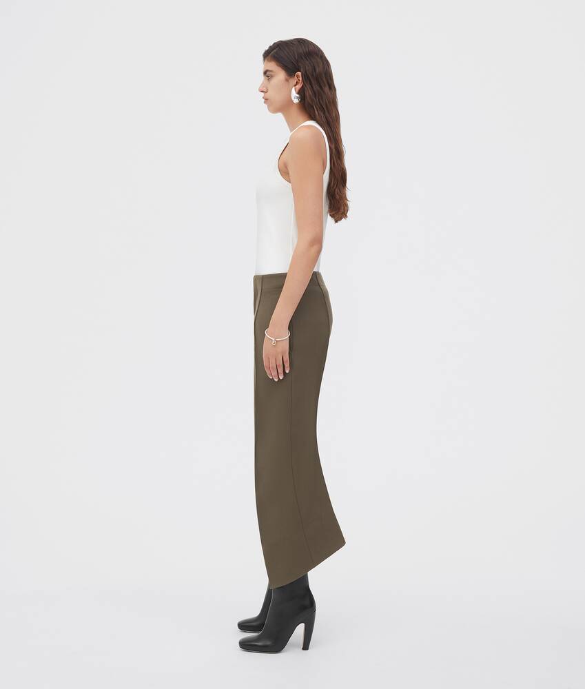 Bottega Veneta Fit Wool Casual Pants In Brown