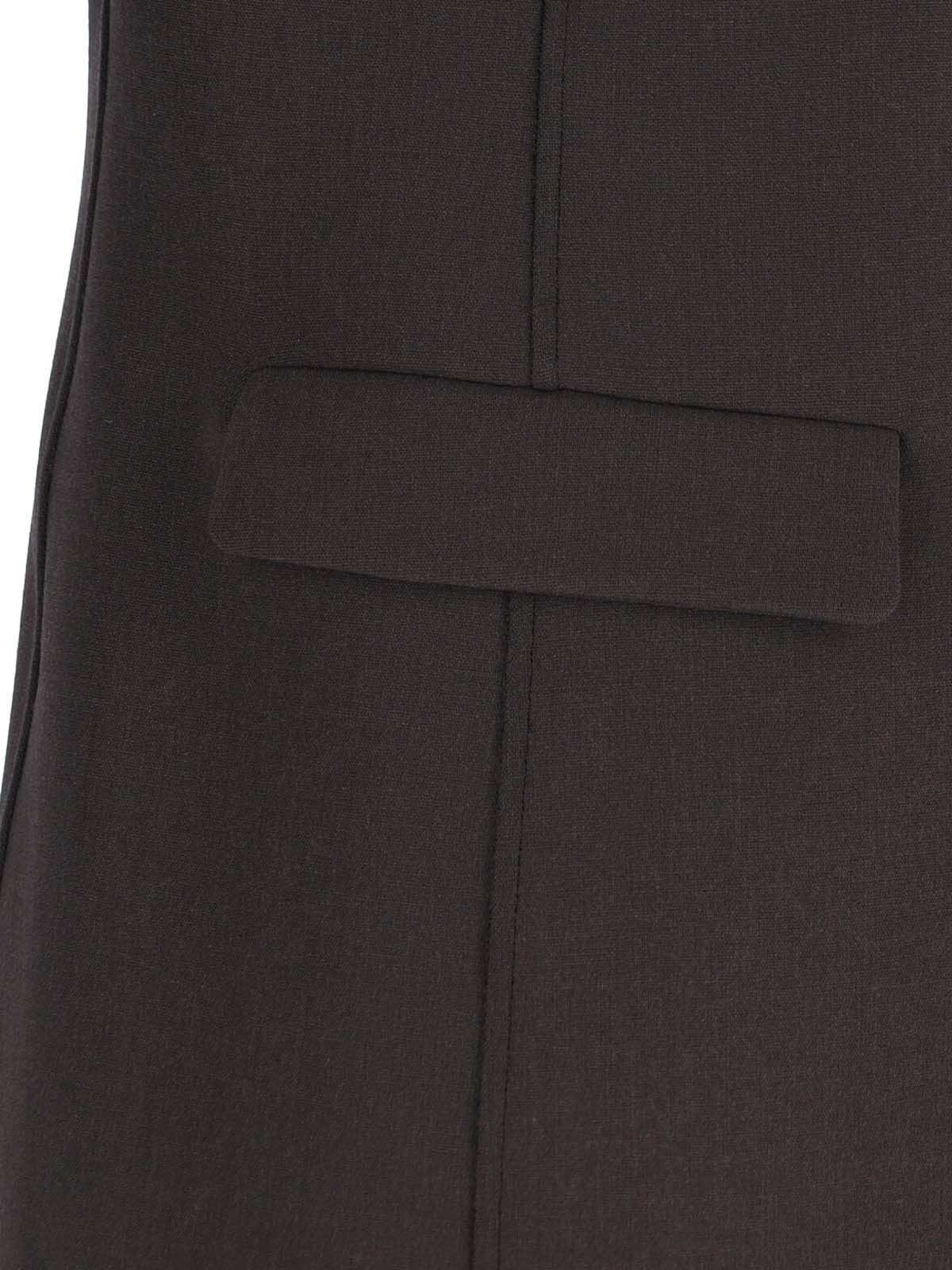 Giorgio Armani Tailored Jacket With Double-breasted Button Detailing In Brown