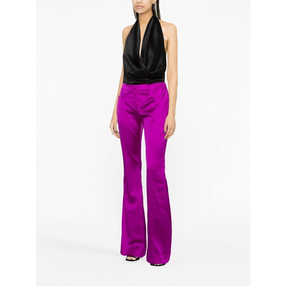 Tom Ford Orchid Purple Flared Trousers In Purple
