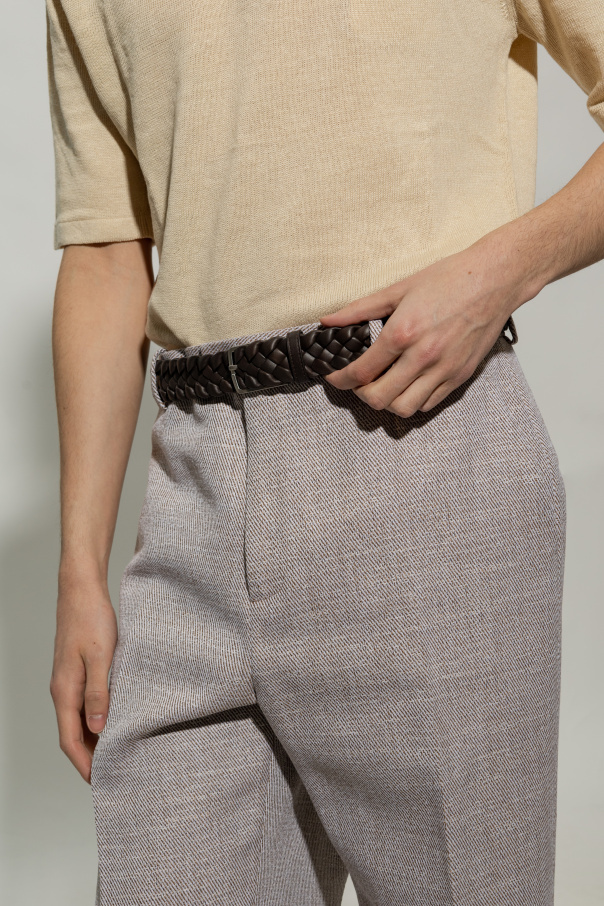 Bottega Veneta Knit Waistband In Black