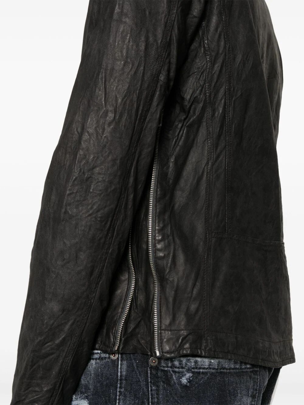 Giorgio Brato Biker Jacket In Black