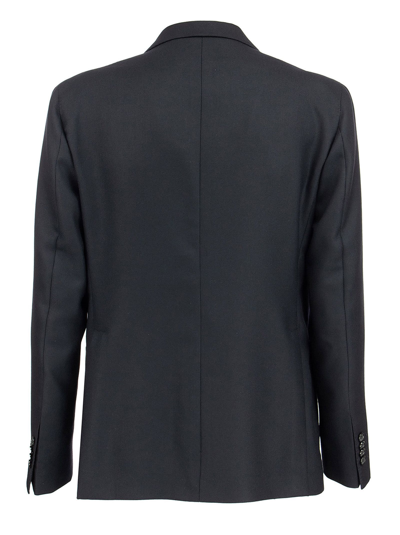 Shop Tagliatore Bag Wool Suit Jacket In Black