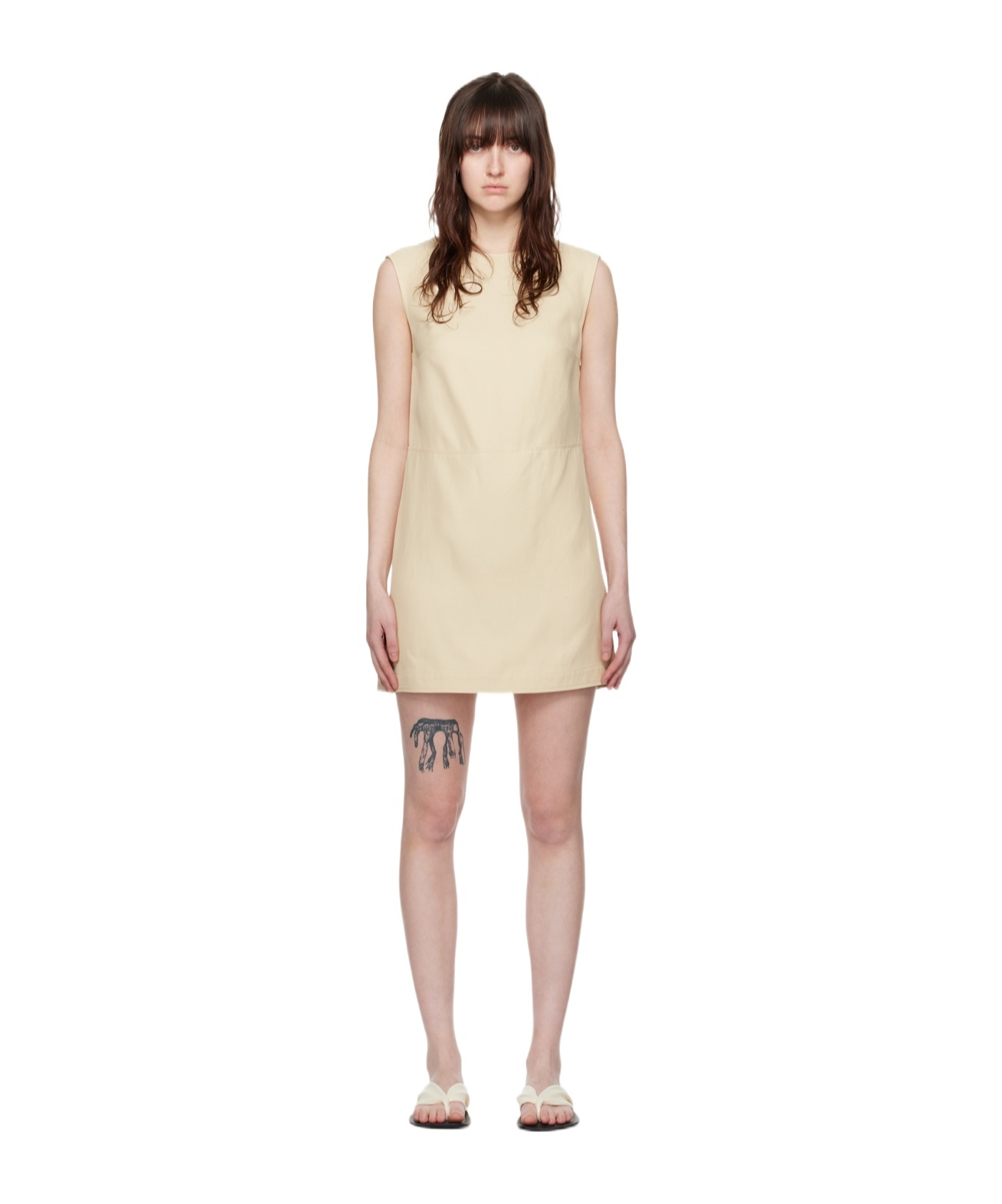 Loulou Studio White Hoya Minidress In White