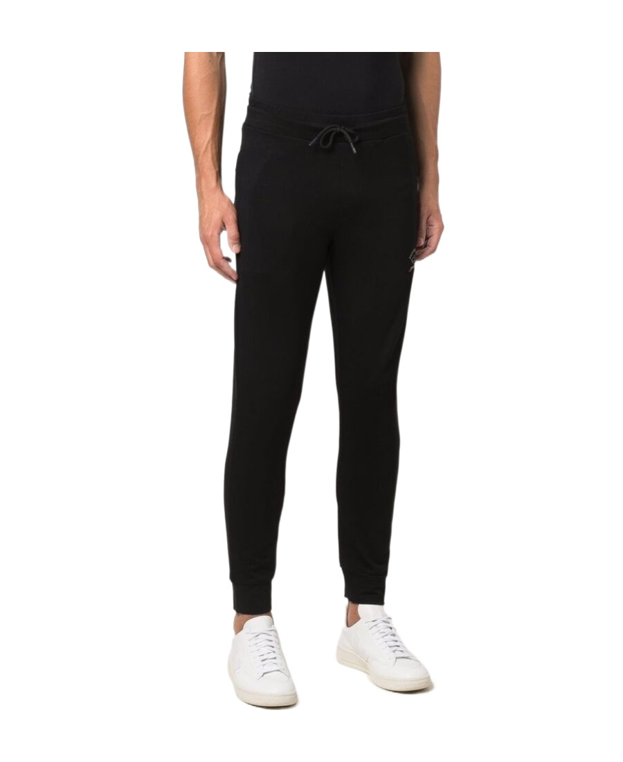 Paul & Shark Super Soft Stretch Sweatpants With Reflex Logo In Black