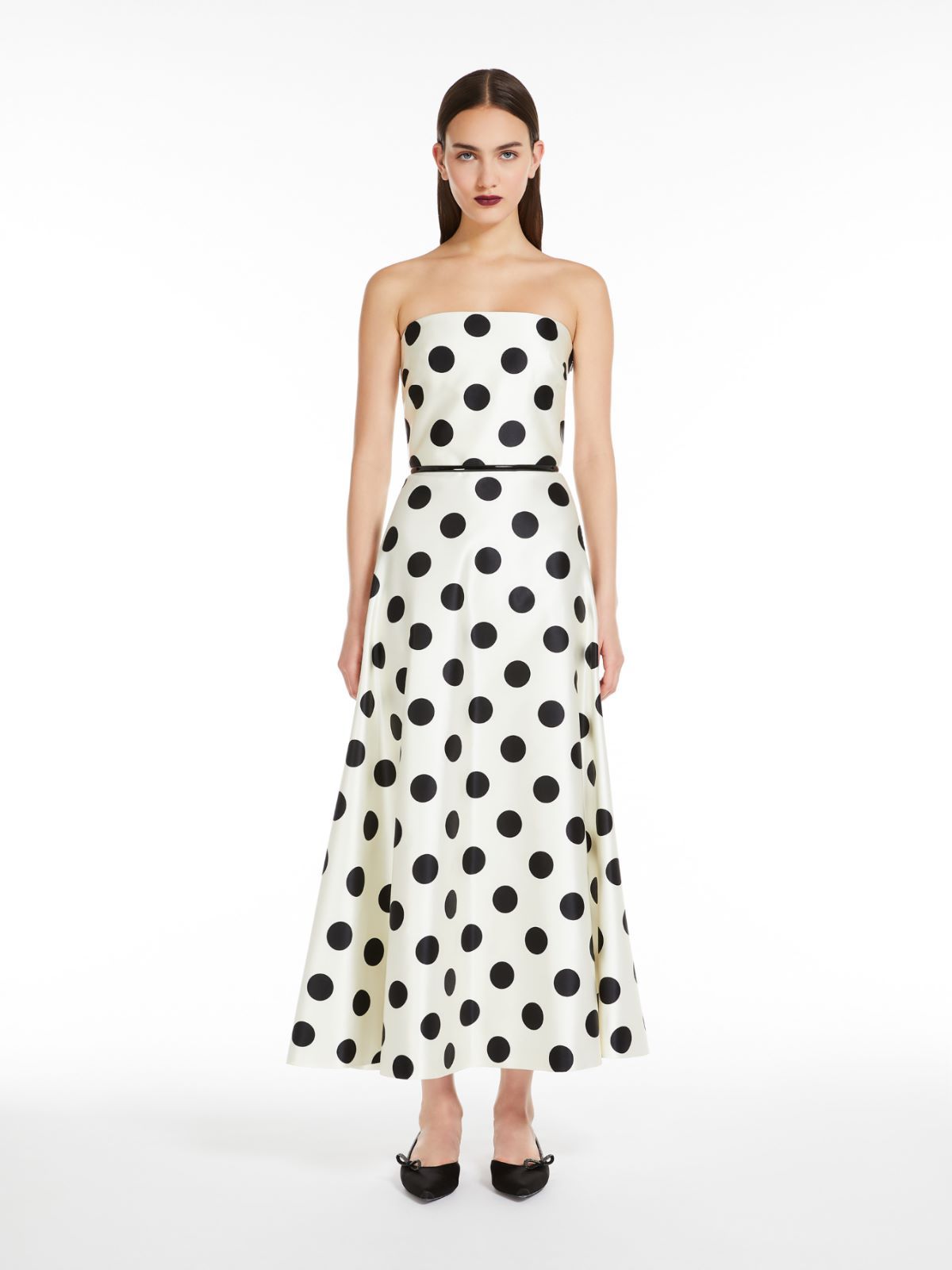Max Mara Cippo Polka-dot Cotton And Silk Maxi Dress In Multi