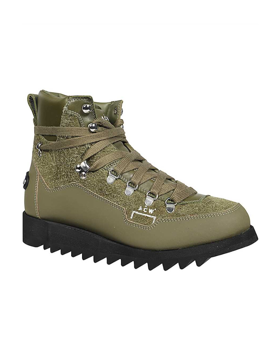 A-cold-wall* Alpine Lace-up Hiking Boots In Green