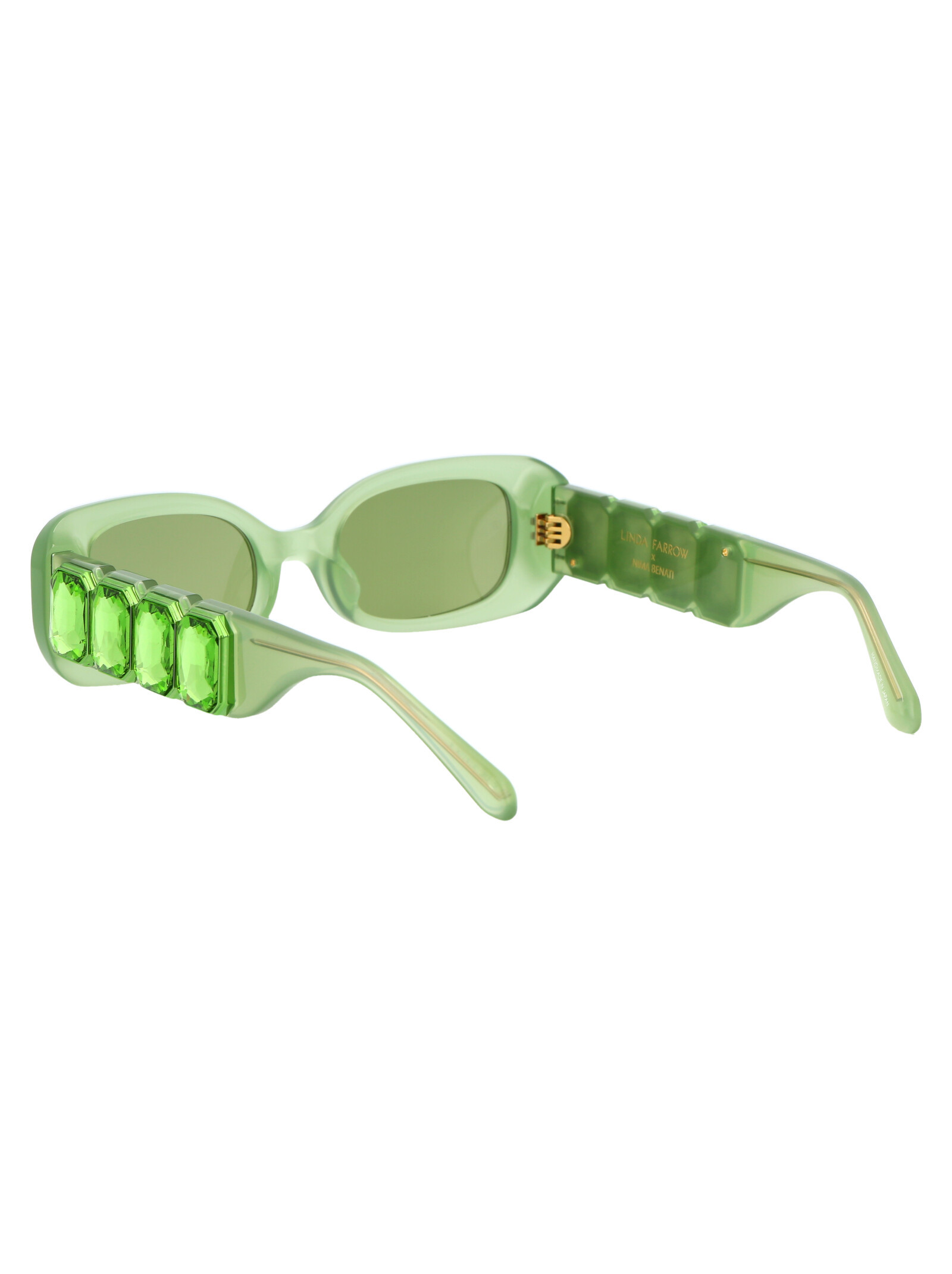 Linda Farrow Lola Sunglasses In Green