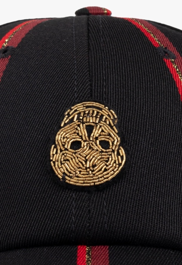 Alexander Mcqueen Skull-patch Baseball Cap In Black