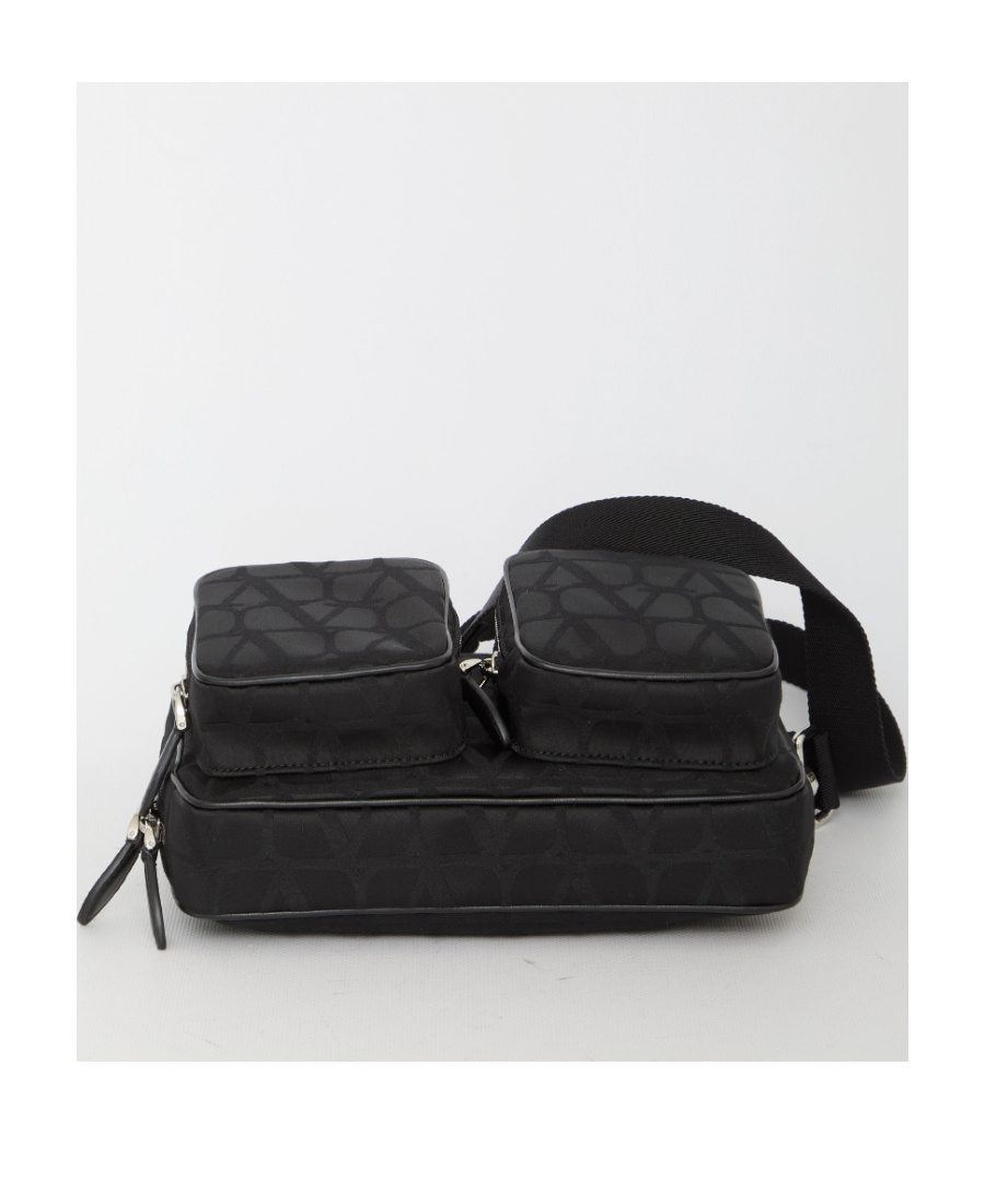 Valentino Toile Iconographe Messenger Bag In Black