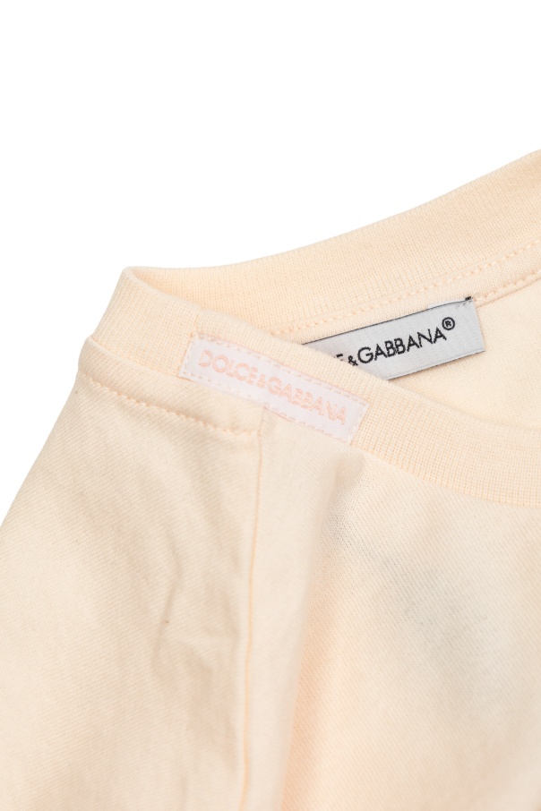 Dolce & Gabbana Short-sleeved T-shirt In Neutral