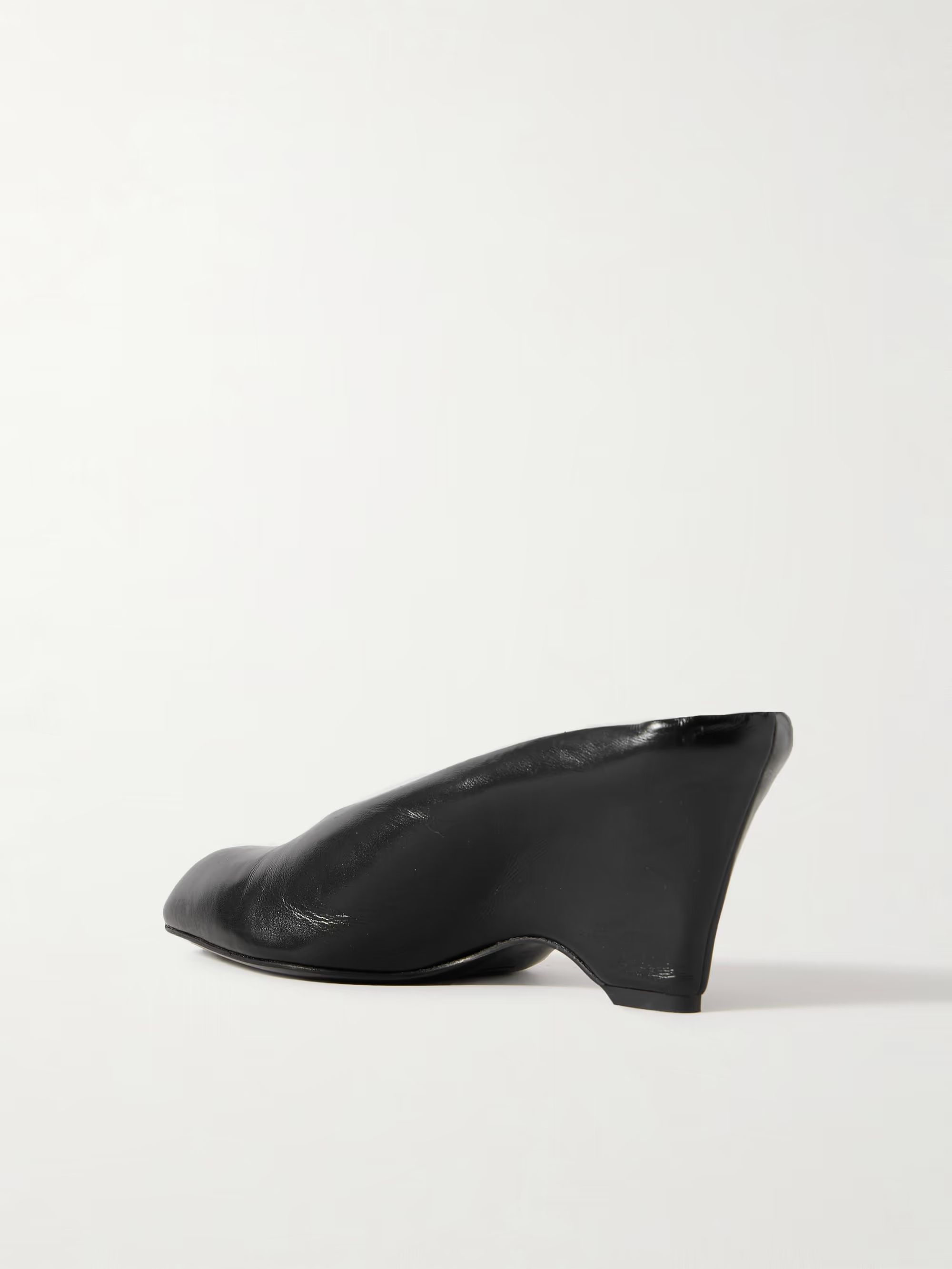 Khaite Wedge Heel Mules In Black