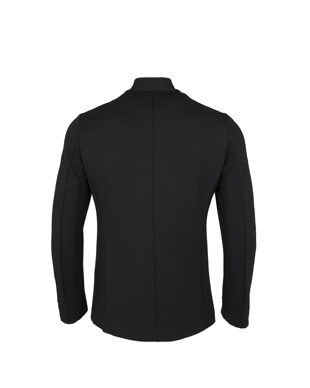 Armani Collezioni Dark Gray Logo Casual Jacket In Black