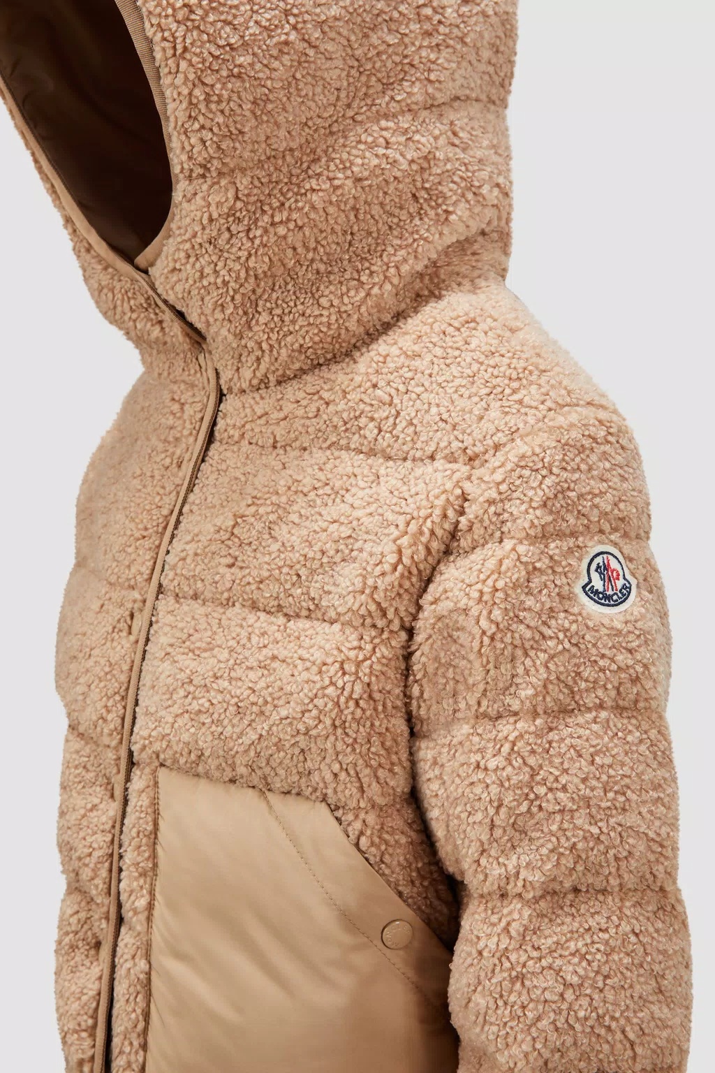 MONCLER MONCLER ENFANT AUDRIEU TEDDY EFFECT DOWN JACKET