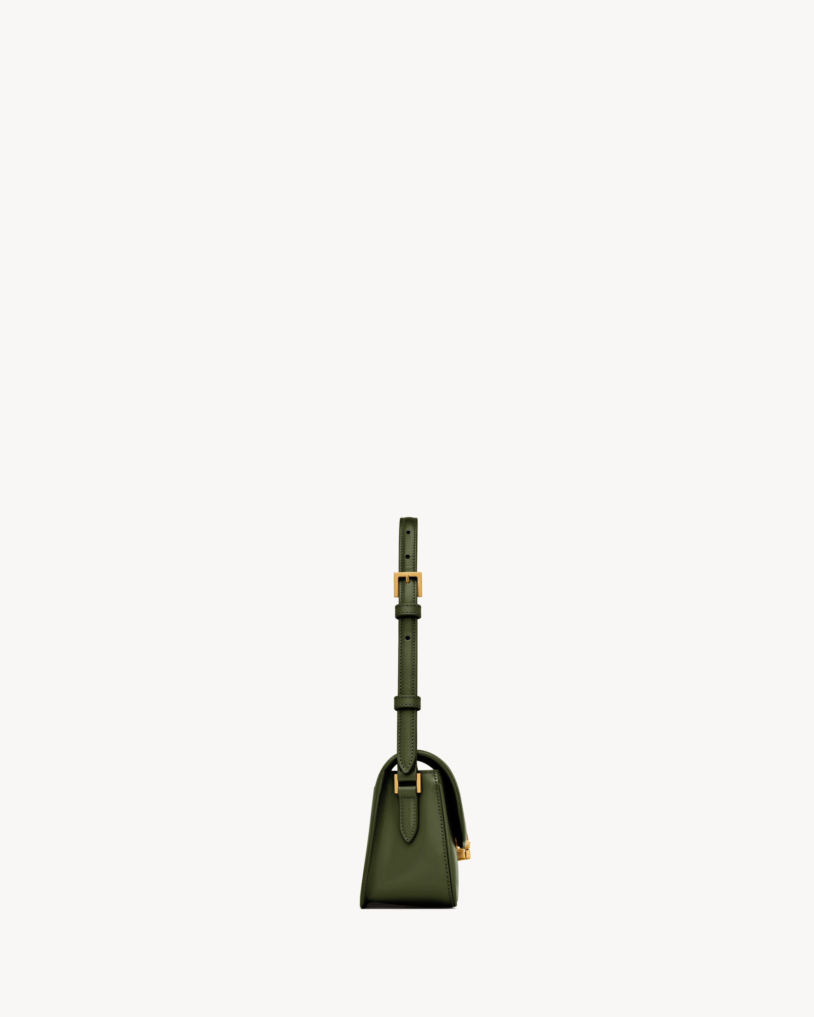 Saint Laurent Mini Solferino Shoulder Bag In Green