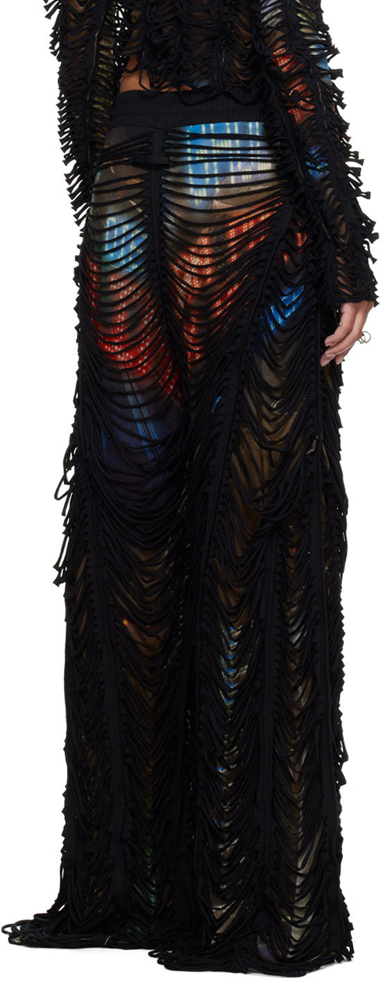 Jean Paul Gaultier Brown Shayne Oliver Edition 'the Slashed City' Lounge Pants