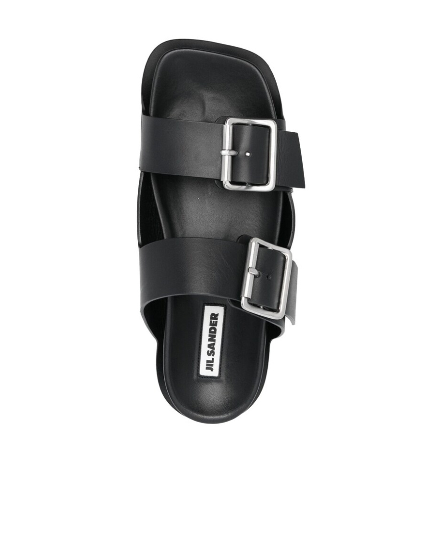 JIL SANDER DOUBLE BUCKLE-FASTENING SANDALS 