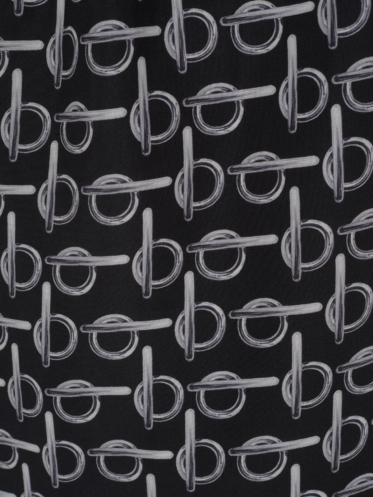 Shop Burberry B Elasticated-waistband Silk Shorts In Black