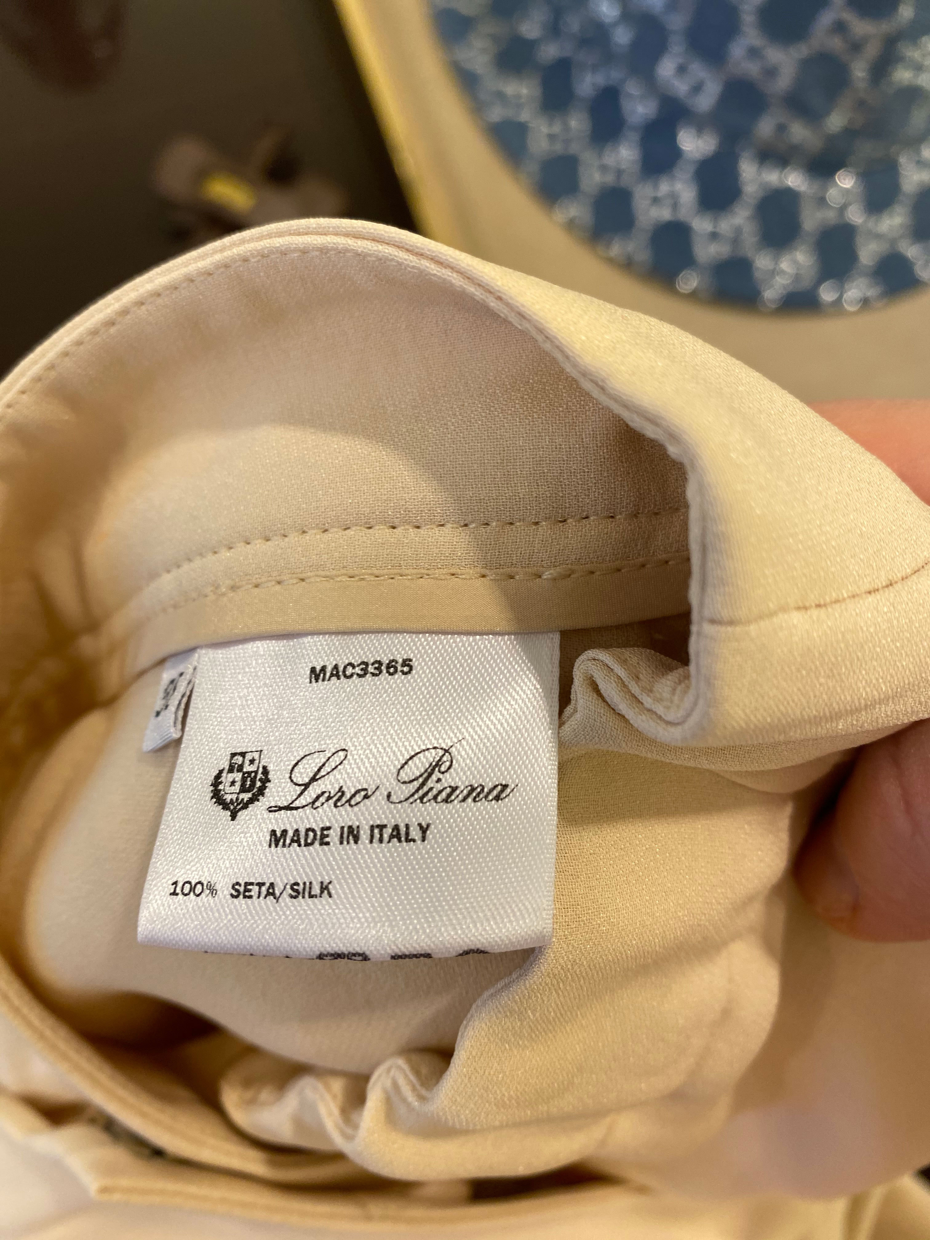 Loro Piana Straight Casual Pants In Nude