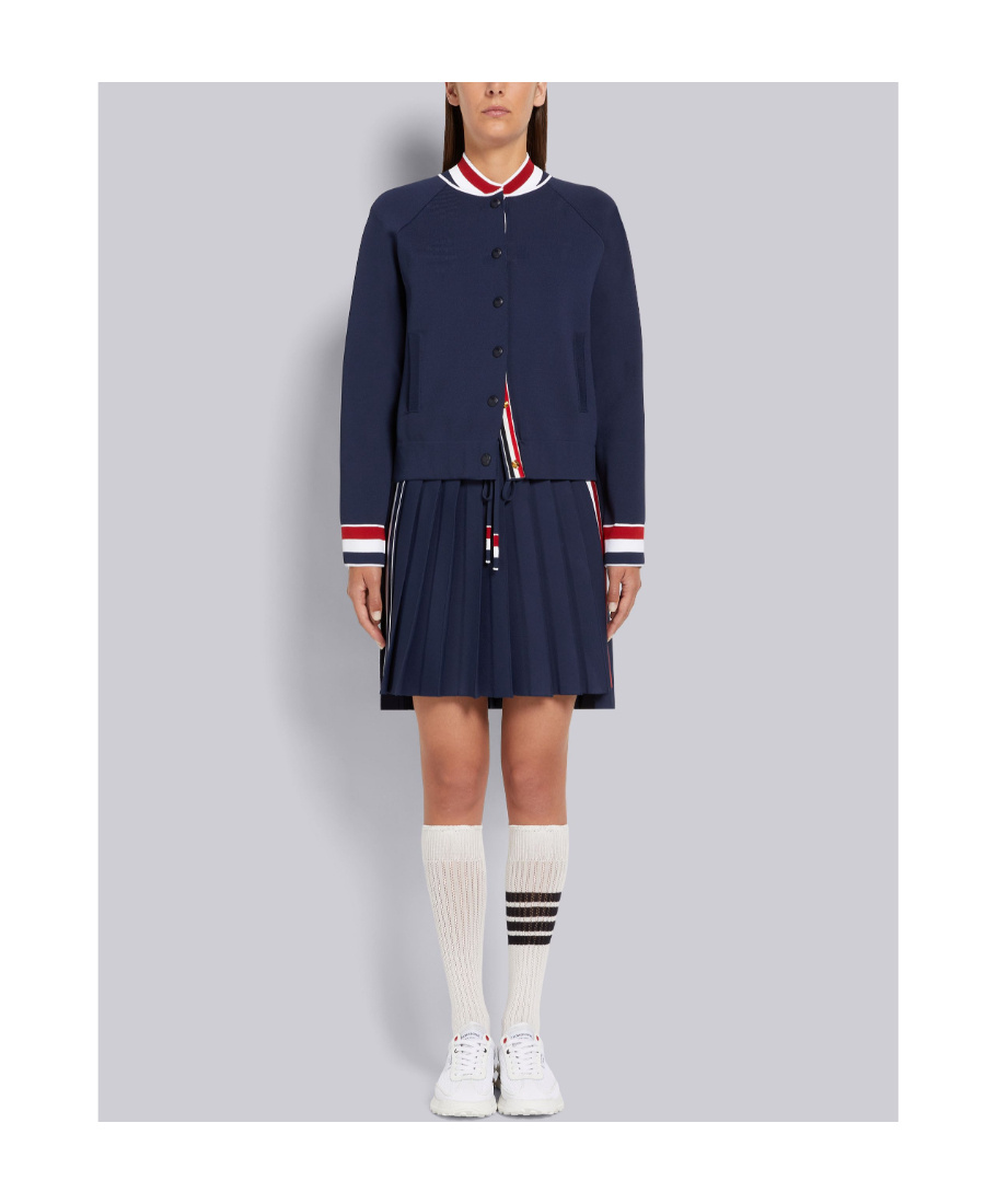 THOM BROWNE RWB PLEATED MINI SKIRT