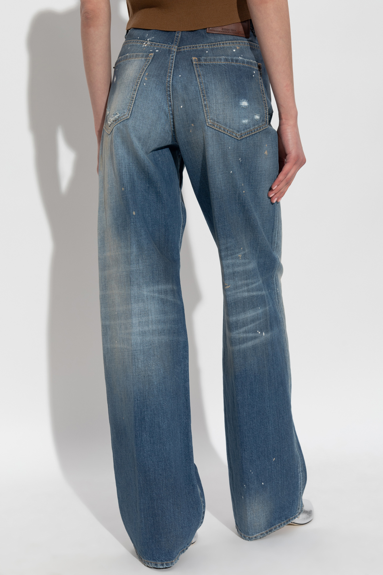 Dsquared2 Jeans With Belt Loops In Blue