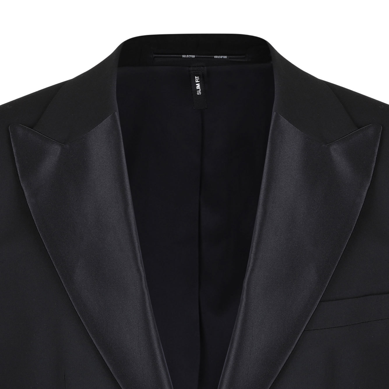 Selected Long-sleeved Suit Jacket In Black