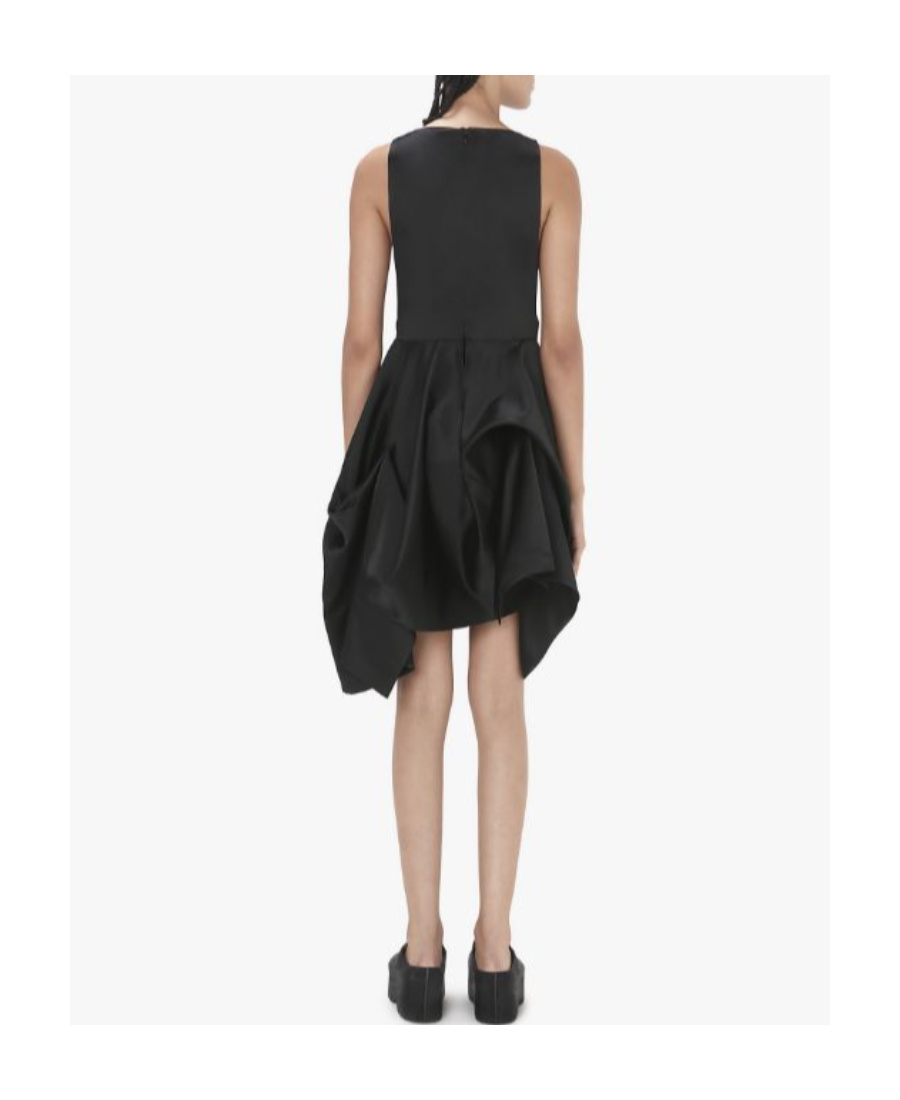 Jw Anderson Peplum Mini Dress In Black
