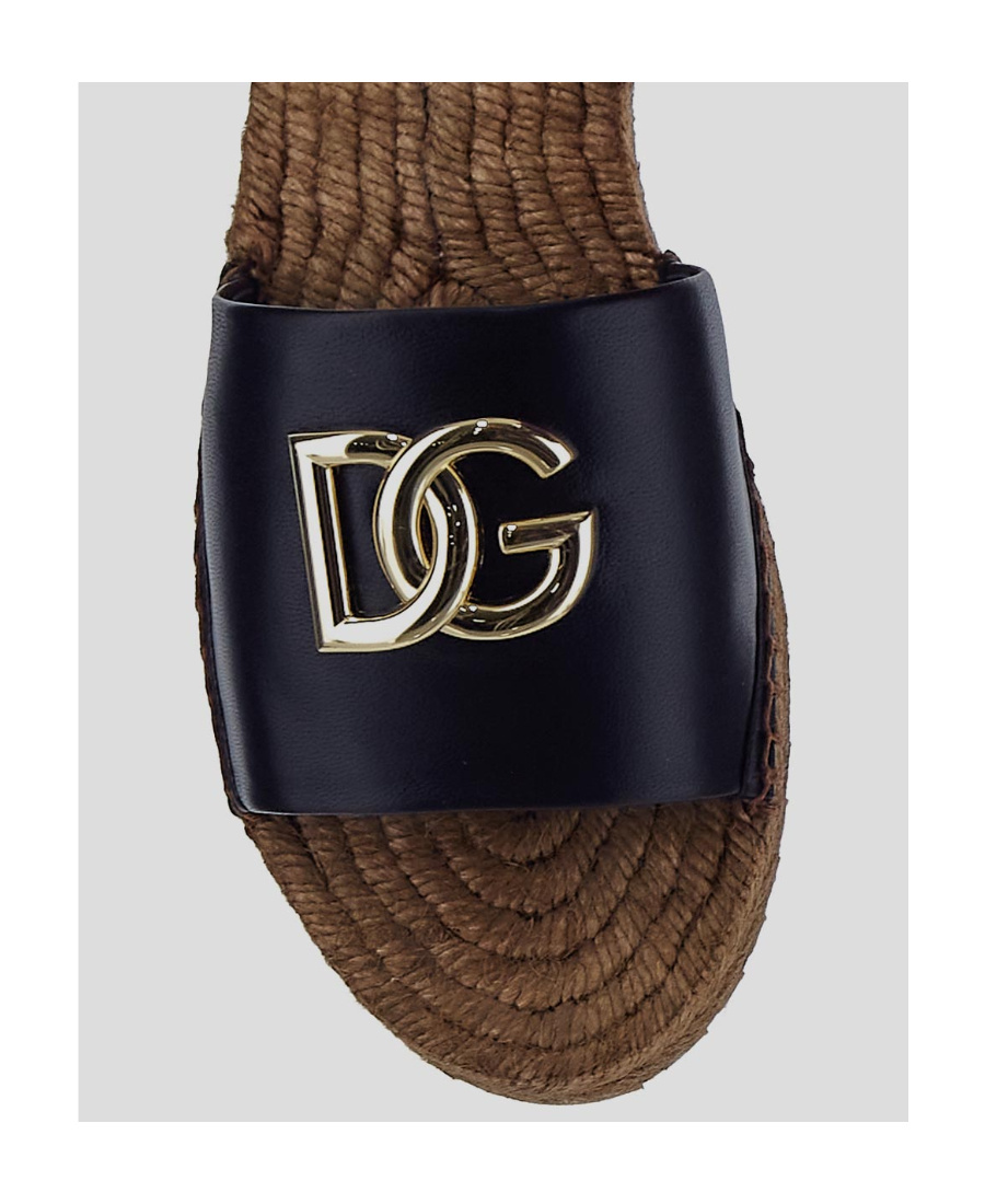 Dolce & Gabbana Espadrilles Mit Logo In Black